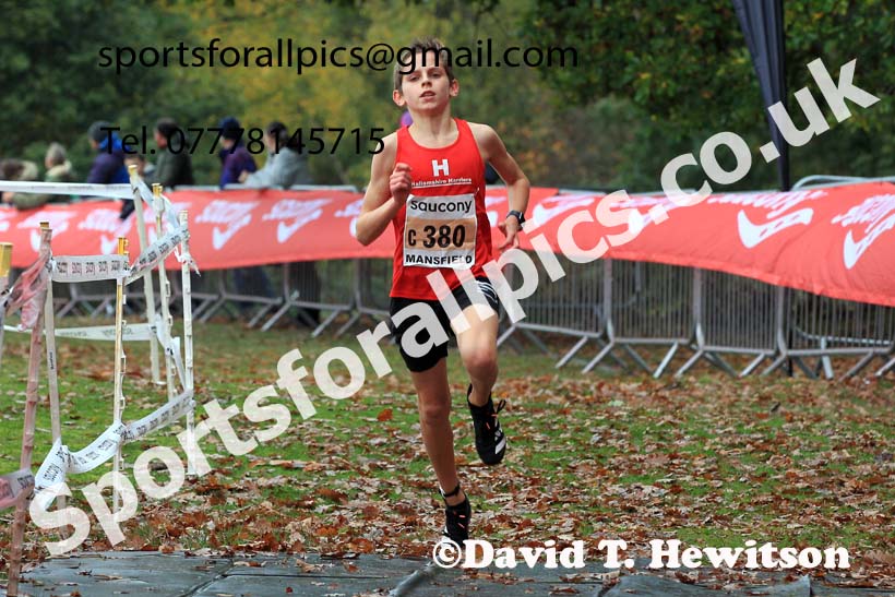 Boys Under-13s, 2022 National Cross Country Relays, Berry Hill Park, Mansfield.  Photo: David T. Hewitson/Sports for All Pics